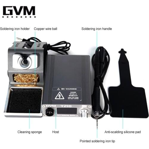 SUNSHINE GVM T210 Soldering Iron Soldering Station Iron With C210 Handle Tips For Mobile Phone SMD BGA Repair Welding Tools