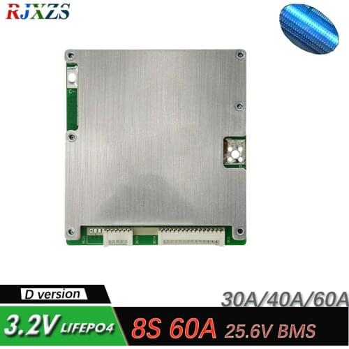 8S 60A Version D LiFePO4 BMS/PCM/PCB battery protection board for 8 Packs 18650 Battery Cell w/ Balance w/Temp