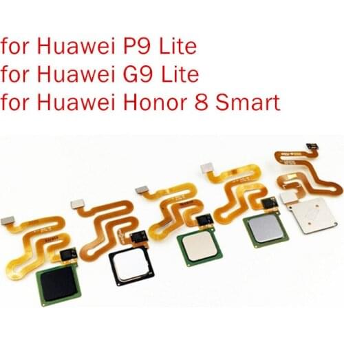 For Huawei P9 Lite/ G9 Lite Fingerprint Sensor Scanner Connector Home Button Key Touch ID Flex Cable Repair Spare Parts Test QC