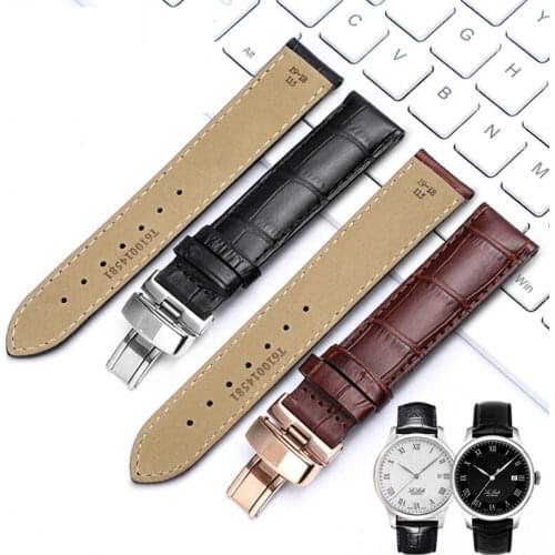 High Quality Handmade Genuine Leather Watch Band 19mm 20mm 21mm 22mm for Lilock Curved Strap Belt 1853 Substitute for T41