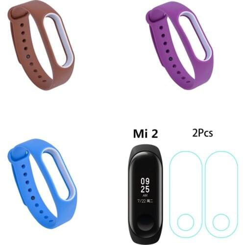 21 Colors Fashion Bracelets for Xiaomi Mi Band 2 Sport Watch Strap Silicone Wrist Strap for Xiaomi MiBand2 Bracelet Wriststrap