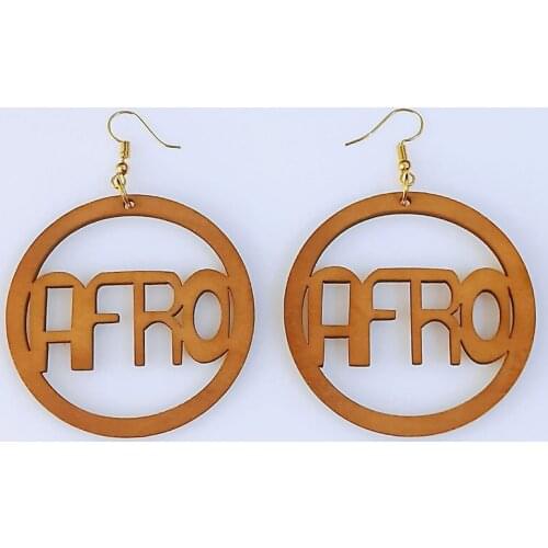 Natural Wood Laser Cut Parrot Toucan Owl Birds Africa Earrings Vintage Bohemia African Brown Wooden DIY Afro Party Club Jewelry