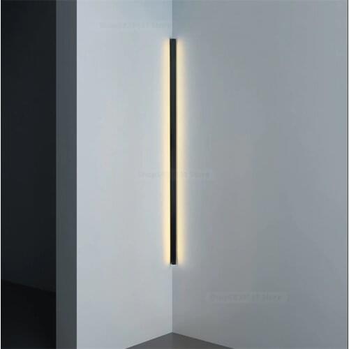 Nordic Modern Long Wall Lamp LED Simple Wall Light Living Room Bedroom Bedside Wall Lights for Home Decoration Lighting Fixtures