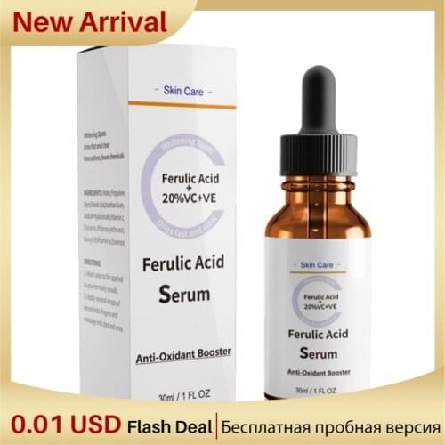 Facial Ferulic Acid Serum Moisturizing Exfoliation Repair Wrinkles Firming Skin Body Anti-Aging Body Anti-Oxidant Essence