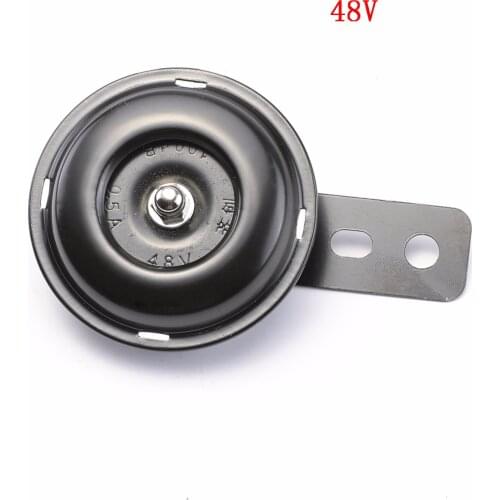 Motorcycle Electric Horn kits Universal 48V 1.5A 105db Waterproof Round Loud Horn Speakers Scooter Moped Pit Dirt Bike E-Bike