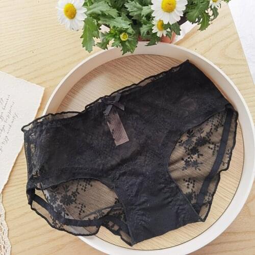Japanese sexy lace black Seamless Panties women sweet underwear Panties women NF58