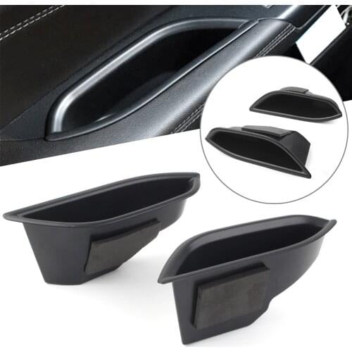 2PCS Car Front Door Storage Box Organizer Container Holder For Cadillac SRX 2011-2015 Left Drive