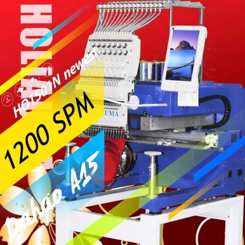 10 Years Service!!!Barudan Brother Pr Similar 1 Head 15 Needles China Flat T-shirt Hat Embroidery Machine Computerized