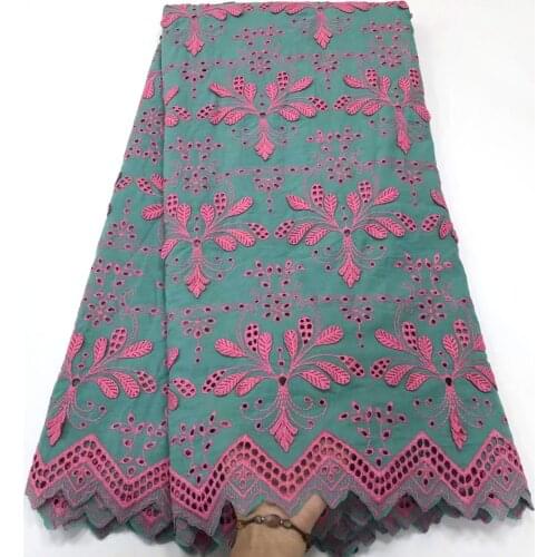 2021 High Quality African Nigerian Cotton Wedding Lace Fabric Soft Swiss Voile Lace In Switzerland For Sewing VJ5033
