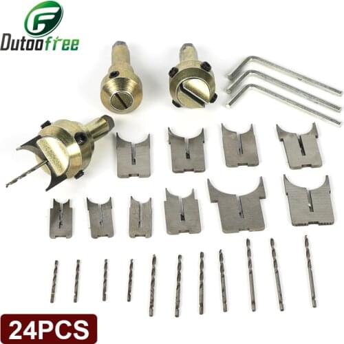 Tungfull 24pcs rosary bead molding cutter knife ball wooden bead rosary beads diamond processing DIY authoring tool