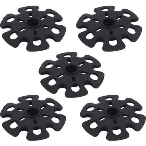 5PCS Outdoor Climbing Trekking Pole Tips Snow Flake Mud Ski Basket Walking Stick Basket Cap Guard Replacement Hiking Accessory