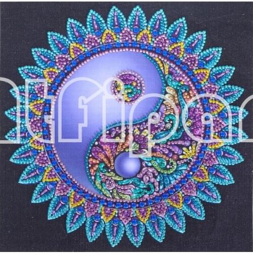 5D Diamante Pintura Mandala Forma Especial Diamante Bordado Etiqueta Rhinestone DIY Punto de Cruz Diamante Mosaico Manual