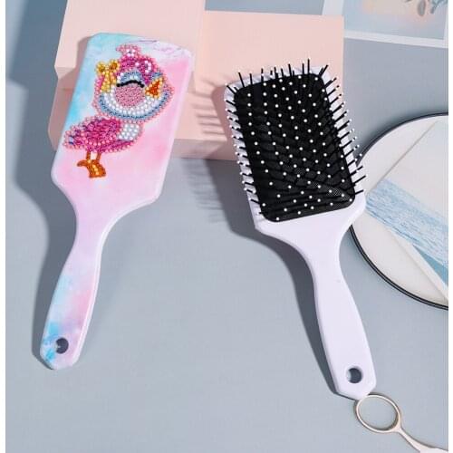 DIY Diamond Painting Animal Air Cushion Comb Resin Diamond Painting Kit Mosaic Rhinestone Comb Special Shaped Diamond Craft