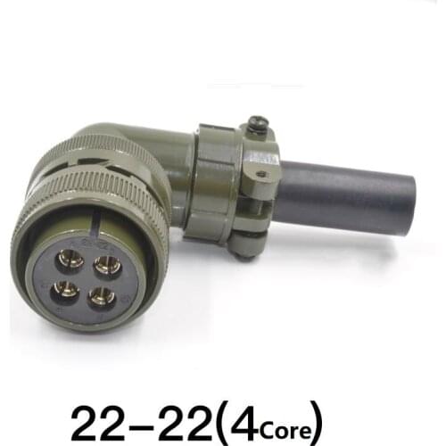 Aviation Plug 17 Core 22-22S 22-22P MS3102A Servo Motor Plug for Yaskawa Mitsubishi Panasonic Sanyo Delta