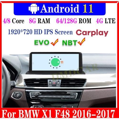 10.25" 8-Core 8+64G Android 10 Car Multimedia Player for BMW X1 F48 2016 2017 Radio GPS Navigation Head Unit Stereo BT WiFi