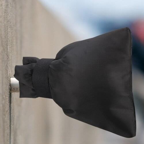 Outdoor Faucet Cover Protective Black Antifreezex Winter Easy To Use Heat Protection Oxford Cloth Tap Antifreeze
