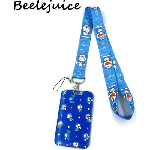 Anime Doraemon Credit Card ID Holder Bag Student Women Travel Bank Bus Business Card Cover Badge Accessories Gifts