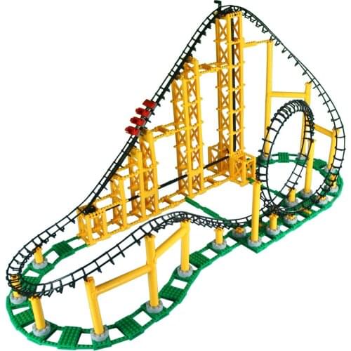 CDX Children Educational Learning Building Creative Block For Kids Roller Coaster Toy