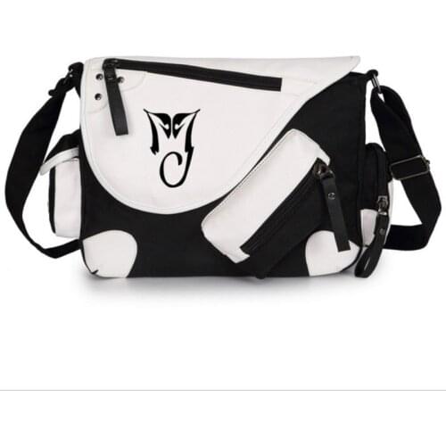 Michael Printed Boys Girls Canvas Shoulder Bag Casual Zipper Boys Girls Shoulder Bag Cross Bags Schoolbags Messenger Bag