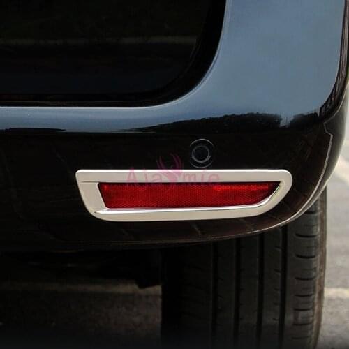 Chrome For Mercedes Benz Vito Rear Fog Lamp Cover Panel Light Trim Plate Frame 2014 2015 2016 2017 Car Styling Accessories