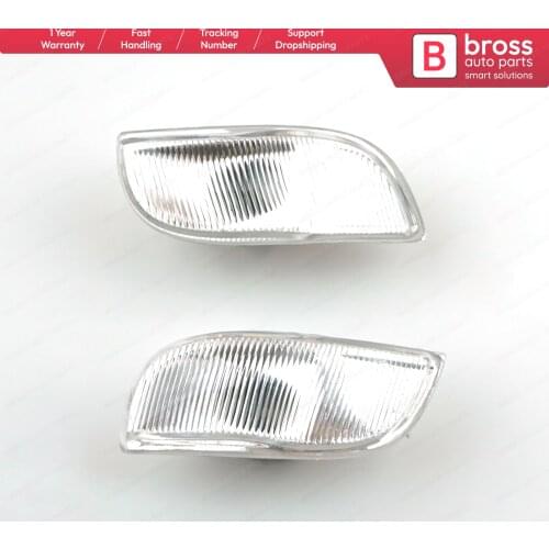 Bross BSP626 Side Mirror Indicator Right and Left Lens 261653175R, 261600977R for Renault Symbol MK3 Logan Sandero MK2