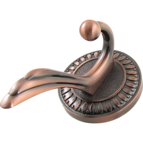 Antique Style Towel Robe Bag Clothes Hanging Brass Hook Hanger free shipping