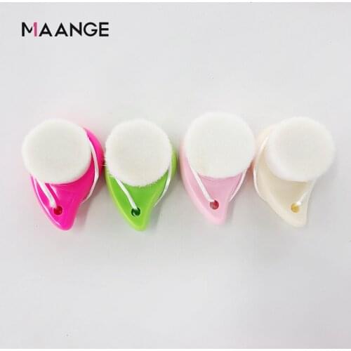 MAANGE 1Pcs Face Clean Brush Wash Deep Cleansing Fiber Mild Face Cleansing Massager Facial Care Skin Pore Clean Brushes Tool