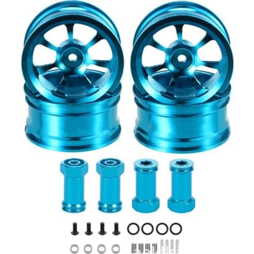 Metal Wheel Hubs Wheels Rims Tire Skin Hexagon Seat for Wltoys 144001 RC Car Accessories