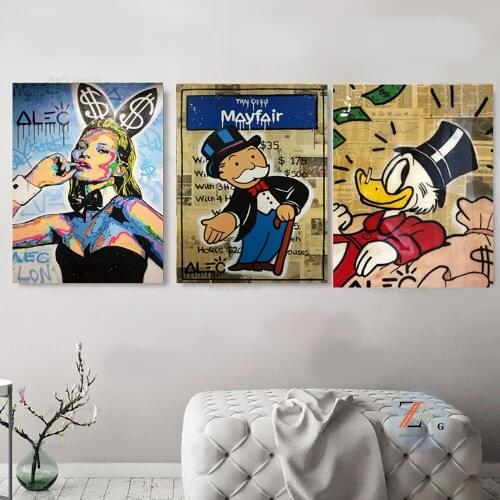 Mission cartoon art photo poster canvas oil painting graffiti painting prints and living room home wall art decoration painting