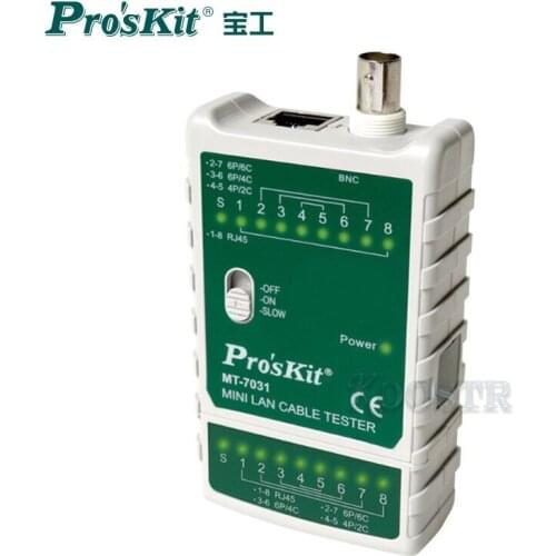 Proskit industrial network tester MT-7031 multi-function network cable telephone line BNC line tester on-off tester