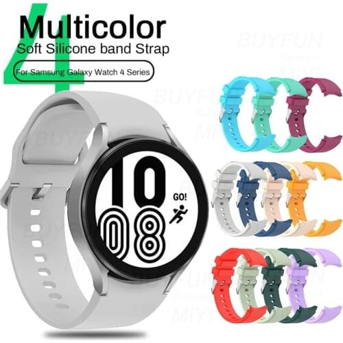 20mm watch band for samsung galaxy watch 4 44mm 40mm smartwatch silicone sports bracelet sumsung watch4 classic 46mm 42mm straps