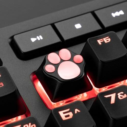 Cute Soft Cat Claw Metal Keycap For Cherry Mx Switch Mechanical Keyboard Decoration DIY Aluminum Alloy Cat Paw Gift For Girl Boy