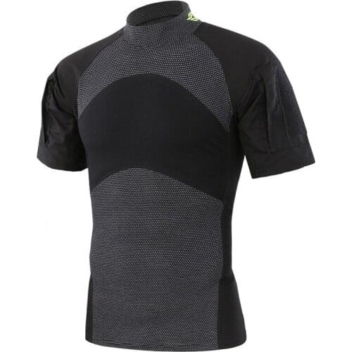 Outdoor Tactical T Shirt Summer Short Sleeve Camouflage Combat Training Clothes Men Sports Fitness CS Military Uniform T-shirt