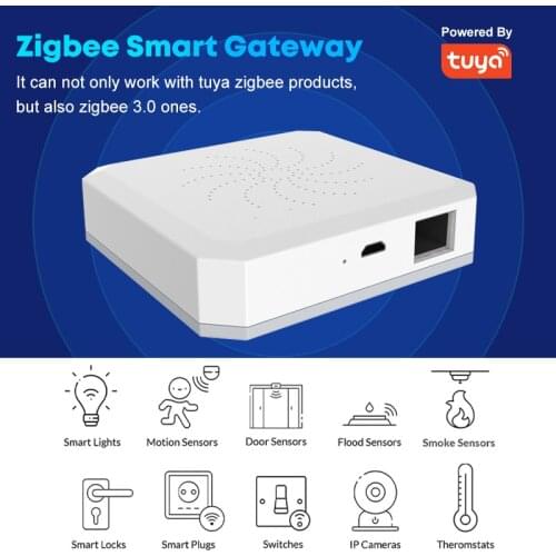 Tuya Zigbee Bridge 3.0 Smart Home Gateway Hub Remote Control Zigbee Devices Via Smart Life APP Works with Alexa Google Home