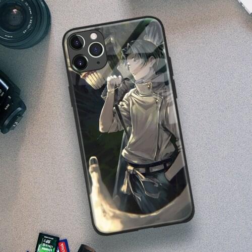 Yuta Okkotsu Jujutsu Kaisen Anime Soft TPU Glass Phone Case for IPhone SE 6s 7 8 Plus X Xr Xs 11 12 Mini Pro Max Samsung