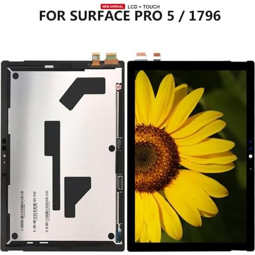 For Microsoft Surface Pro 5 1796 LP123WQ1(SP)(A2) / Pro 6 1807 LCD Display Touch Screen Glass Sensor Digitizer Assembly