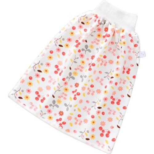 2 in 1 Comfy Children Baby Cotton Diaper Skirt Shorts Anti Bed-wetting Waterproof Potty Training Nappy Pants