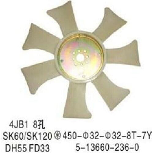 5-13660-2360 New Fan Cooling Blade Fit for 4JB1 SK60 SK120 DH55 FD33