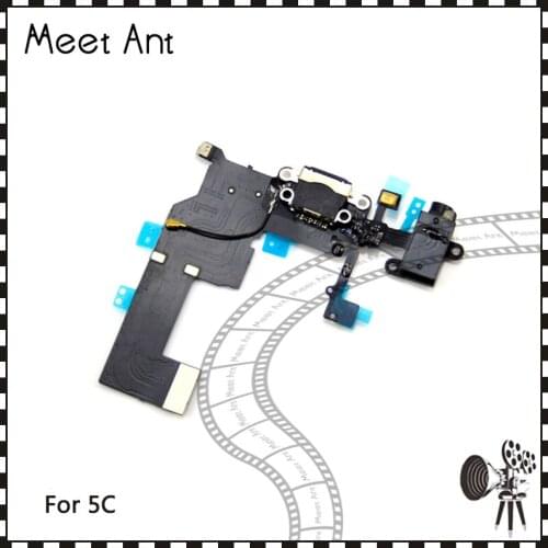 50Pcs/lot High Quality For iphone 5 5G 5C 5S Charging Port Dock Mic Headphone Flex Cable Repair Parts