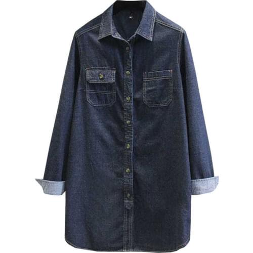 Blouse Women Shirt Denim Womens Spring Autumn Korean Style Loose Shirt Casual Summer Sun Protection Coat Blusas Mujer De Moda