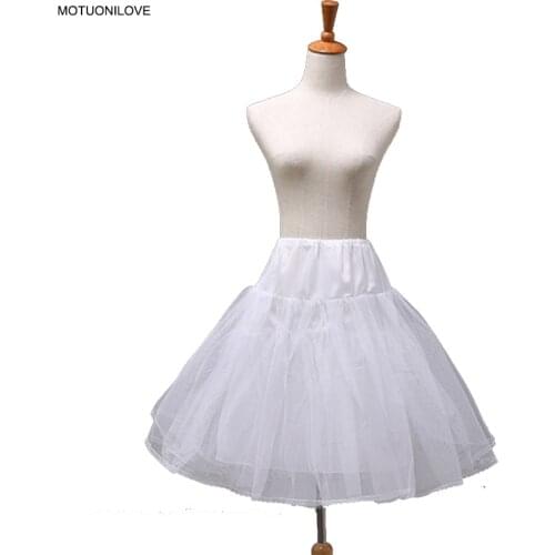 60CM Wholesale Flower Girl Skirt Two Layer Tulle Children Petticoats Underskirt Elastic Waist Tutu Skirt Rockabilly Crinoline