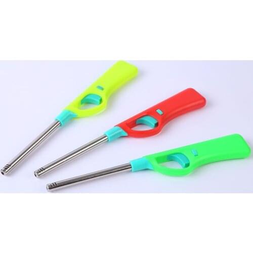 Gas Lighter Long Fire Starter Kitchen BBQ Candle Ignition Gun Camoing Torch Lighter Pencil Torch