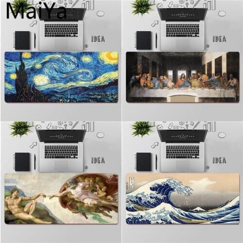 Maiya Famous painting Art aesthetics Natural Rubber Gaming mousepad Desk Mat Free Shipping Large Mouse Pad Keyboards Mat