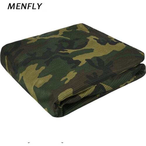 MENFLY Woodland 1.5M Wide Camouflage Mesh Cloth Carport Garden Courtyard Fence Canopy Decoration Nets Outdoor Camping Awning