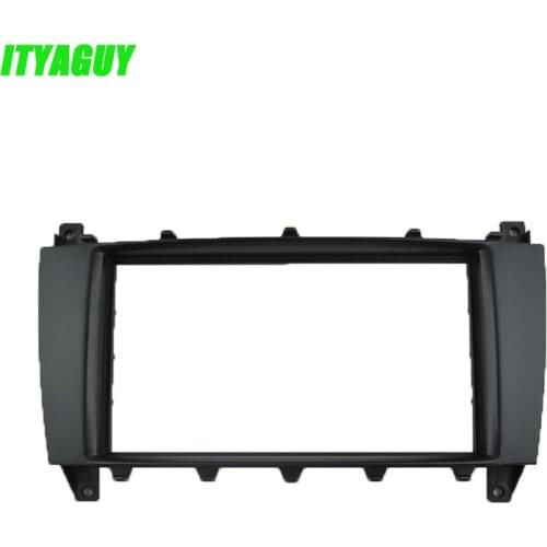 Car Radio Fitting Kit Fascia Panel for Mercedes C-klasse W203 CLC CL203 CLK-klasse W209 2004-2007 for benz Car Radio Frame 2Din