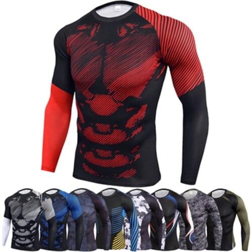 Rashguard Jiu Jitsu MMA T-shirt Mma Compression Clothing Muay Thai T-shirts Kickboxing Shirt Male Bjj GI Rash Guard Tee Men Tee