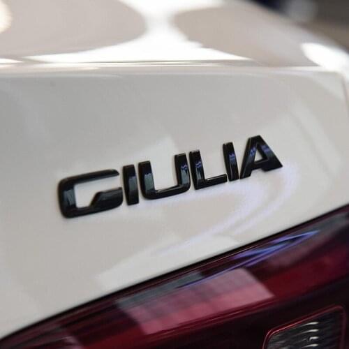 Car Metal Body Letter Decoration Sticker GIULIA Style Is Suitable For Alfa Romeo Giulia Labeling Modification Accessories