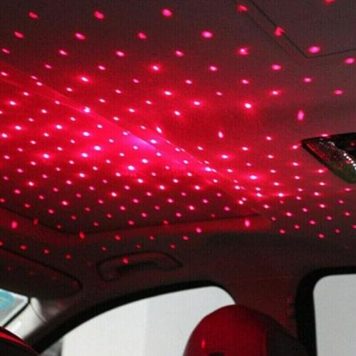 Five Modes Mini LED Car Roof Star Night Lights Projector Light Interior Ambient Atmosphere Galaxy Lamp Decoration Light USB Plug