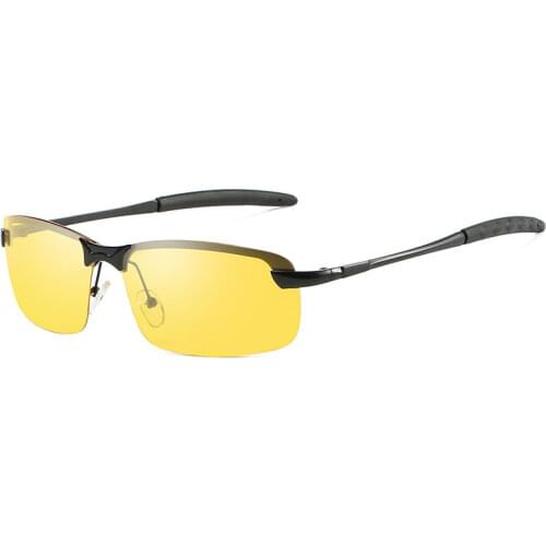 CHUN M4 Mens Glasses Car Drivers Night Vision Goggles Anti-Glare Polarizer Sun glasses Polarized Driving Sunglasses + Cloth Bag