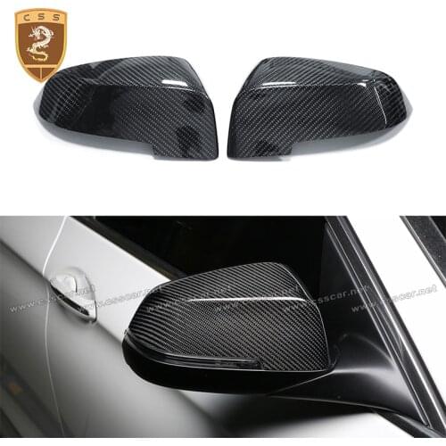 Real Carbon Fiber Rear Review Mirror Cover Trim For BMW 5 Series F18 F10 2011 2012 2013 2014 2015 2016 2017